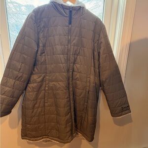 Women's Gray Quilted Jacket